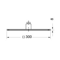 Верхний душ Migliore Kvant Черный матовый арт-30465 — фото 9, Верхние души