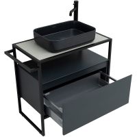 Тумба под раковину Allen Brau Priority 80 Антрацит матовый арт-1.31002.AM — фото 12, Тумбы под раковину