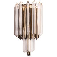 Настенный светильник Divinare Frizzante Прозрачный Золото арт-1683/01 AP-1 — фото 1, Бра