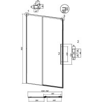 Товар: Душевая дверь Grossman Galaxy 110 профиль Графит сатин стекло прозрачное арт-100.K33.01.110.42.00 - фото 11 Душевая дверь Grossman Galaxy 110 профиль Графит сатин стекло прозрачное арт-100.K33.01.110.42.00 — фото 11, Раздвижные душевые двери