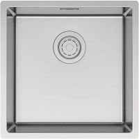 Кухонная мойка Paulmark Lassan 44 Uni Брашированная нержавеющая сталь арт-LA44-BS — фото 1, Кухонные мойки