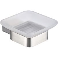 Мыльница Milacio Ultra нержавеющая сталь / настенная / 10.3x4.2x10.2 см арт-MCU.952.SS — фото 1, Мыльницы