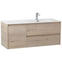 Тумба под раковину BelBagno Kraft 120 R подвесная Rovere Galifax Bianco арт-KRAFT-1200-2C-1A-SO-RGB-R — фото 2, Тумбы под раковину