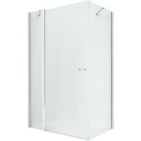 Душевой уголок New Trendy New Soleo Chrome 90x110 профиль Хром стекло прозрачное арт-K-0650 — фото 1, Прямоугольные душевые уголки