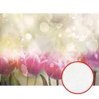 Фреска Ortograf Цветы 30562 Фактура бархат FX Флизелин (3,7*2,7) Зеленый/Розовый, Цветы арт-30562 (бархат FX) — фото 1, Фрески