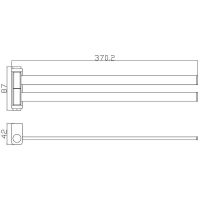 Товар: Полотенцедержатель Rav Slezak Nil двойной поворотный Хром арт-NLA0602 - фото 2 Полотенцедержатель Rav Slezak Nil двойной поворотный Хром арт-NLA0602 — фото 2, Полотенцедержатели