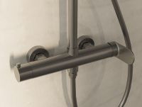 Душевая система Vincea Rondo Вороненая сталь арт-VSFS-1R0GM — фото 3, Душевые стойки