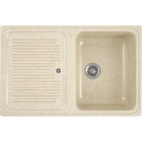 Кухонная мойка Domaci Бьелла DMC-78 арт-GWS-78-328 бежевая — фото 1, Кухонные мойки