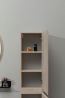 Шкаф пенал Aquanet Нота New 30 подвесной Дуб светлый арт-334201 — фото 12, Пеналы для ванной комнаты