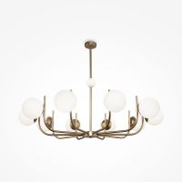 Люстра Maytoni Modern Rendez-vous Белая Латунь арт-MOD109PL-10BS — фото 2, Люстры