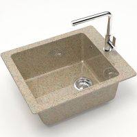 Кухонная мойка Bergg Z8 Песочная арт-B008Q005 — фото 2, Кухонные мойки