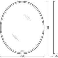 Зеркало BelBagno 75 с подсветкой с подогревом с сенсорным выключателем арт-SPC-VST-750-900-LED-TCH-WARM — фото 8, Зеркала в ванную комнату