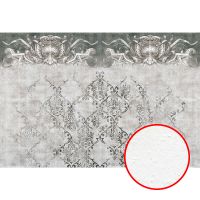 Фреска Ortograf Splendo 31768 Фактура бархат FX Флизелин (4*2,7) Белый/Серый, Орнамент арт-31768 (бархат FX) — фото 1, Фрески