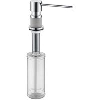 Дозатор для моющего средства Paulmark Kraft Хром Бежевый арт-D003-328 — фото 1, Дозаторы для кухонных моек