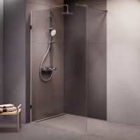 Душевая перегородка AM.PM X-Joy 120 профиль Хром матовый стекло прозрачное арт-W94WI-120-F1-MTE — фото 1, Душевые перегородки