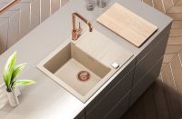 Кухонная мойка Alveus Granital Cadit 10 Arctic G11 590x500 Белая арт-1132017 — фото 3, Кухонные мойки