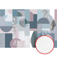 Фреска Ortograf Forma 32640 Фактура бархат FX Флизелин (4*2,7) Синий/Разноцветный, Геометрия/Абстракция арт-32640 (бархат FX) — фото 1, Фрески