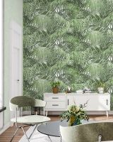 Обои Solo Liberty Винил на флизелине (1,06*10) Зеленый, Листья арт-E202606 — фото 2, Обои для стен