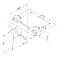 Смеситель для душа AM.PM Gem Хром арт-F90A20000 — фото 9, Смеситель для душа
