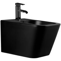 Биде Abber Rechteck подвесное Черное матовое арт-AC1250MB — фото 1, Биде подвесные