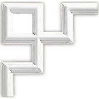 Угловой элемент Decomaster 18x300x300 мм арт-97010-9 — фото 1, Молдинги