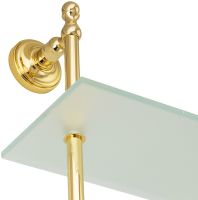 Товар: Стеклянная полка Migliore Mirella Золото арт-17313 - фото 4 Стеклянная полка Migliore Mirella Золото арт-17313 — фото 4, Полки для ванной и душа