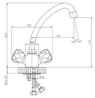 Смеситель для кухни Viko Хром арт-V-2403 — фото 13, Смесители для кухни