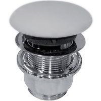 Донный клапан Globo click-clack Белый матовый арт-FI012BI — фото 1, Донные клапаны