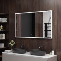 Зеркало Континент Sting 1200х700 с подсветкой Серебро с сенсорным выключателем арт-ЗЛП513 — фото 1, Зеркала в ванную комнату