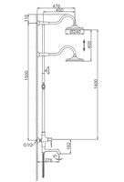 Душевая система Gappo G69 Хром арт-G2469 — фото 4, Душевые стойки