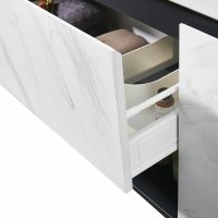 Тумба с раковиной Orans BC-0903 100 подвесная Dark grey White marble арт-9031000 — фото 3, Тумбы с раковиной