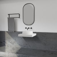 Раковина-чаша Abber Stein 60 Белая матовая арт-AS2605 — фото 3, Раковины накладные