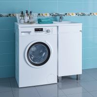 Тумба под раковину СанТа Марс 100 Белая арт-700221 — фото 4, Тумбы под раковину