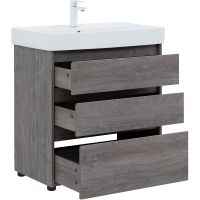 Тумба под раковину Aquanet Nova Lite 75 Дуб рошелье арт-302473 — фото 6, Тумбы под раковину