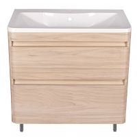 Тумба под раковину Style Line Атлантика Люкс Plus 60 Ясень перламутр арт-СС-00002216 — фото 1, Тумбы под раковину