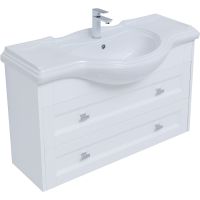 Тумба с раковиной Aquanet Монте 85 подвесная Белая матовая арт-306204 — фото 3, Тумбы с раковиной