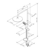 Душевая система AM.PM Like Хром арт-F0780064 — фото 15, Душевые стойки