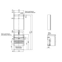 Комплект мебели для ванной Aquanet София 60 подвесной Белый глянец арт-274197 — фото 10, Комплекты мебели для ванной