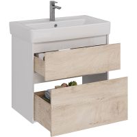 Товар: Тумба под раковину Lemark Combi 80 подвесная Дуб кантри Белый глянец арт-LM03C80T-dub - фото 2 Тумба под раковину Lemark Combi 80 подвесная Дуб кантри Белый глянец арт-LM03C80T-dub — фото 2, Тумбы под раковину