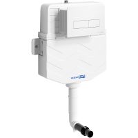 Смывной бачок WasserKRAFT Aller для унитаза с Белой матовой клавишей смыва арт-10TLT.031.ME.WM03 — фото 1, Смывные бачки скрытого монтажа