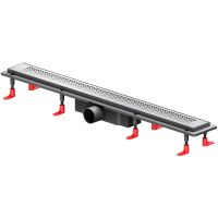 Душевой лоток AM.PM PrimeFlow 80 с решеткой Хром матовый Cut Gradient арт-W02SC-P11-080-01SB — фото 1, Душевые лотки