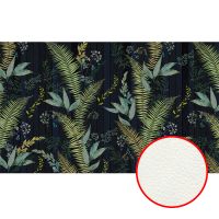 Фреска Ortograf Oasis 32717 Фактура флок FLK Флизелин (4,5*2,7) Зеленый/Черный, Листья/Полоса арт-32717 (флок FLK) — фото 1, Фрески