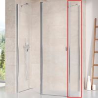 Душевая стенка Ravak Chrome CPS-90 профиль Хром стекло Transparent арт-9QV70C00Z1 — фото 1, Боковые стенки