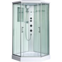 Душевая кабина WeltWasser WW500 Nesse 904 90x90 профиль Хром стекло прозрачное арт-10000003284 — фото 1, Душевые кабины