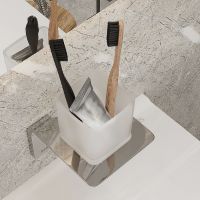 Стакан для зубных щеток Iddis Slide Хром арт-SLISCG1i45 — фото 3, Стаканы для зубных щеток