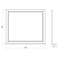 Товар: Зеркало ASB-Woodline Толедо 105 Smalt (синий) арт-11196 - фото 5 Зеркало ASB-Woodline Толедо 105 Smalt (синий) арт-11196 — фото 5, Зеркала в ванную комнату