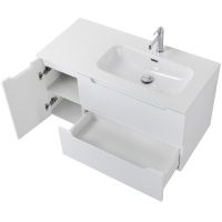 Тумба под раковину BelBagno Etna 100 R подвесная Bianco Lucido арт-ETNA-1000-2C-1A-SO-BL-R — фото 7, Тумбы под раковину