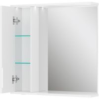 Зеркало со шкафом Volna Lake 70 L с подсветкой Белое арт-zsLAKE70.L-01 — фото 9, Зеркальные шкафы в ванную