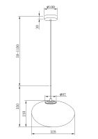 Подвесной светильник Maytoni Modern Roca Хром арт-MOD004PL-L5S3K — фото 3, Подвесные светильники