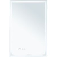 Зеркало Aquanet Оптима 50 с подсветкой Белое матовое с сенсорным выключателем арт-288962 — фото 2, Зеркала в ванную комнату